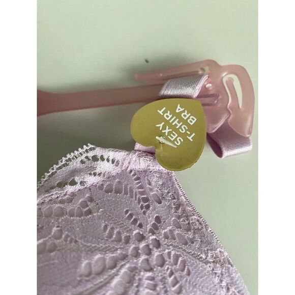 Juicy Couture Sexy T-Shirt Bra Glam Lace Sz 40D Gemini Flower Underwire JC6222A - Picture 4 of 8